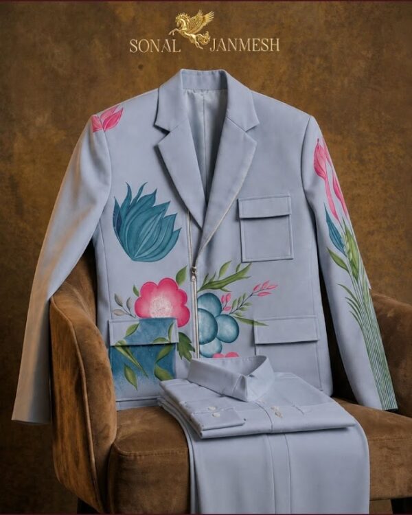 Premium Hand-Painted Zipper Bomber Jacket Set for Men for Carnival FUNCTION